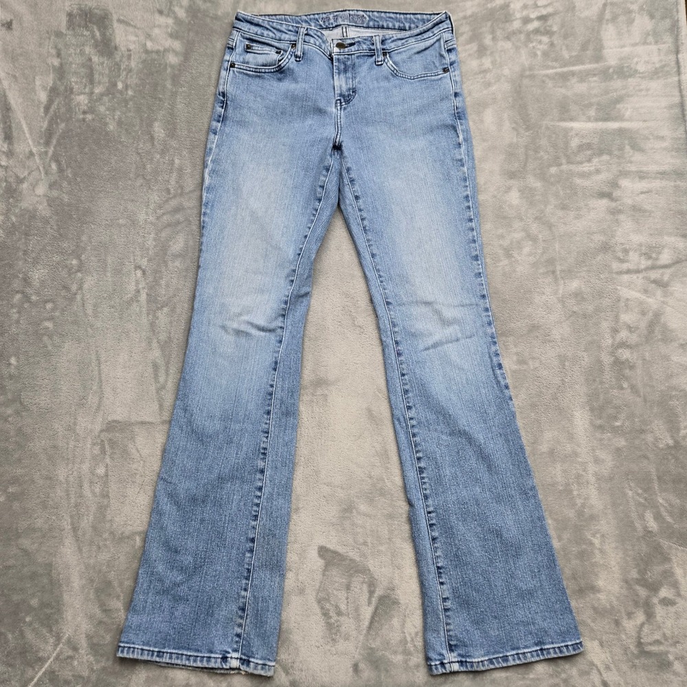 American Eagle Artist Jeans Womens Size 8 30W Long Light Wash Blue Denim Bootcut